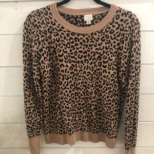 Cheetah print sweater
